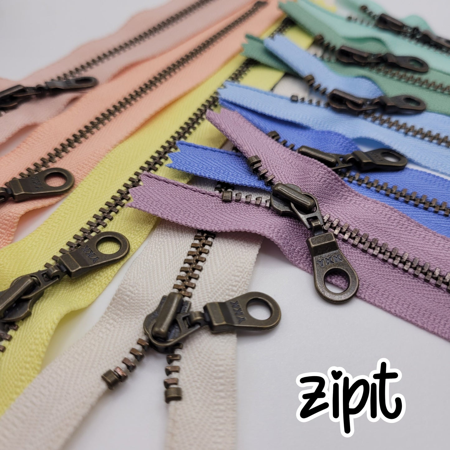 Bloom 9pc Sampler Set- Metal Teeth Zippers Assortment