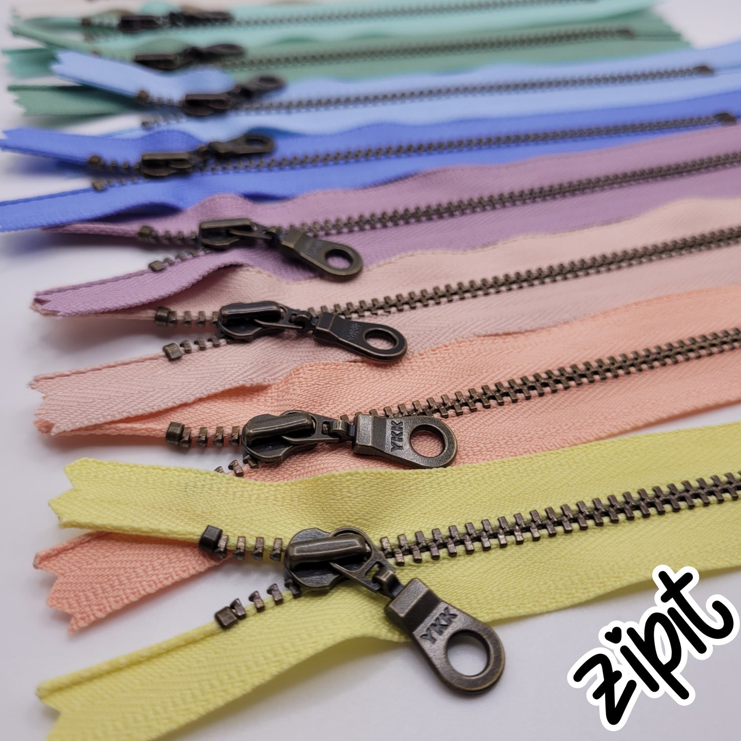 Bloom 9pc Sampler Set- Metal Teeth Zippers Assortment