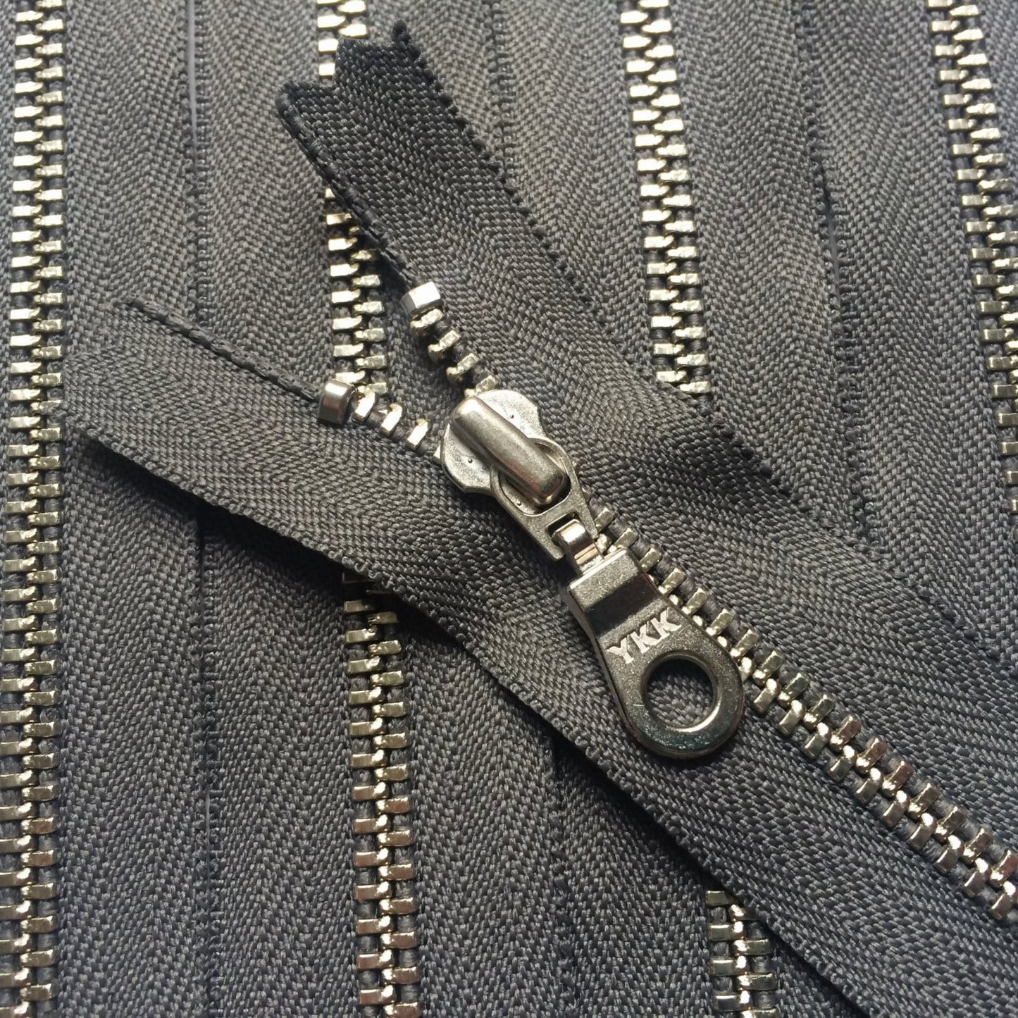 Wholesale 100 Pieces Gunmetal Grey YKK Metal Zippers - 16 Sizes