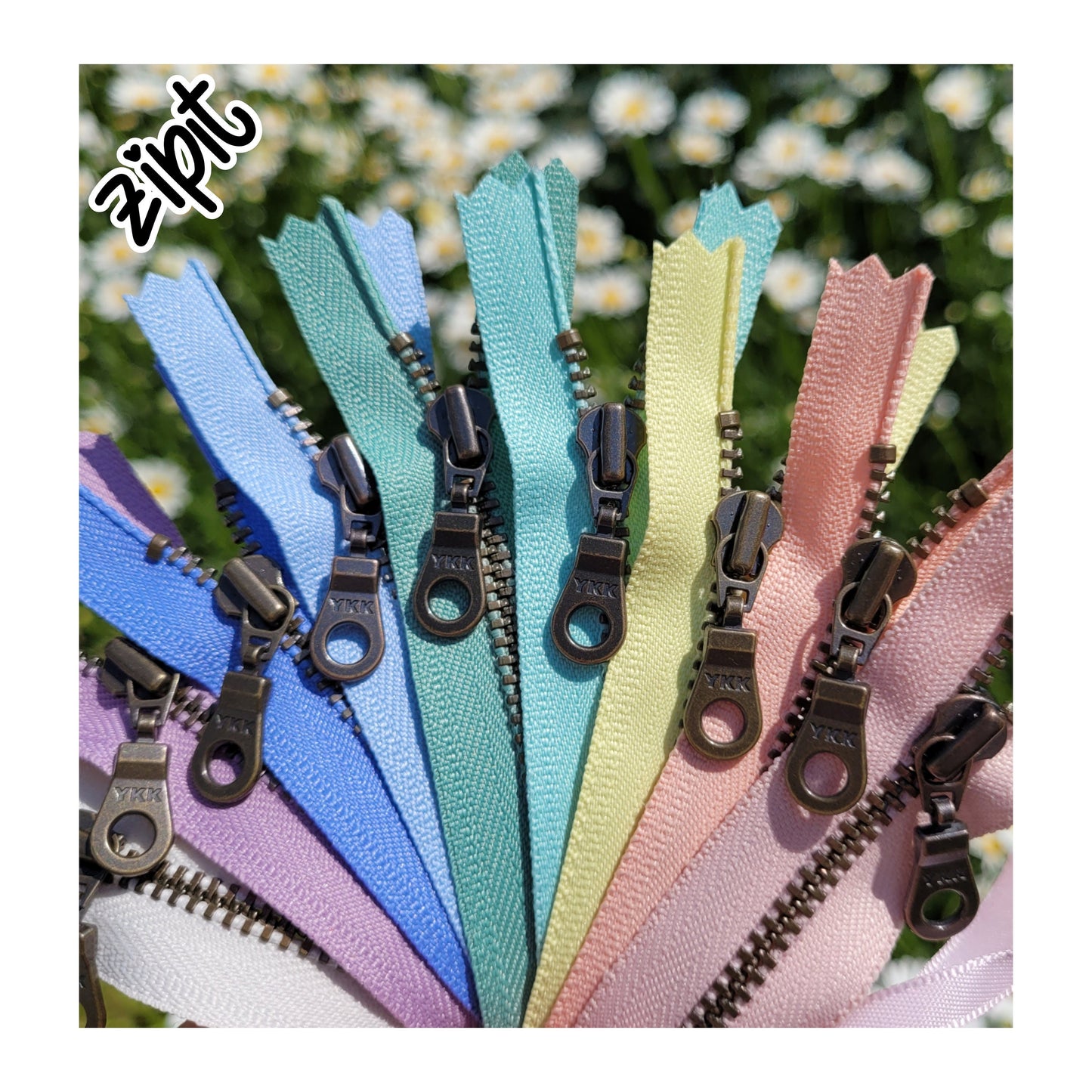 Bloom 9pc Sampler Set- Metal Teeth Zippers Assortment