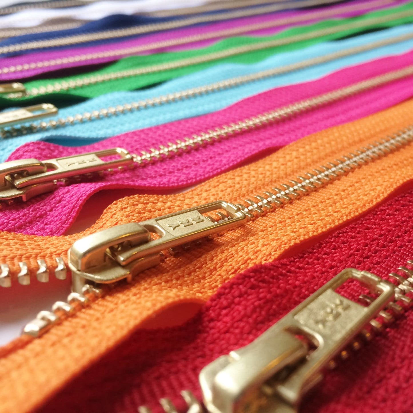 Metal Zippers- YKK 5mm Brass Sampler Set